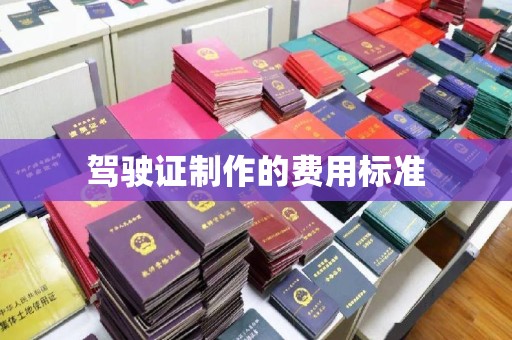 龙安驾驶证制作的费用标准